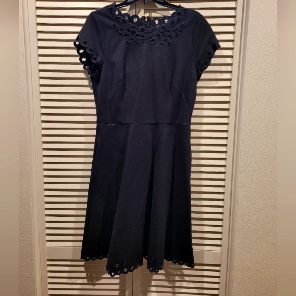 White House Black Market Black Midi Dress